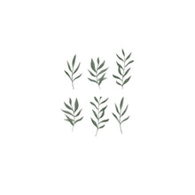 Painted Fern Removable Decals Watercolor Fern Stickers