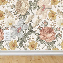 Flower Wall Mural Peel And Stick Removable Wallpaper
