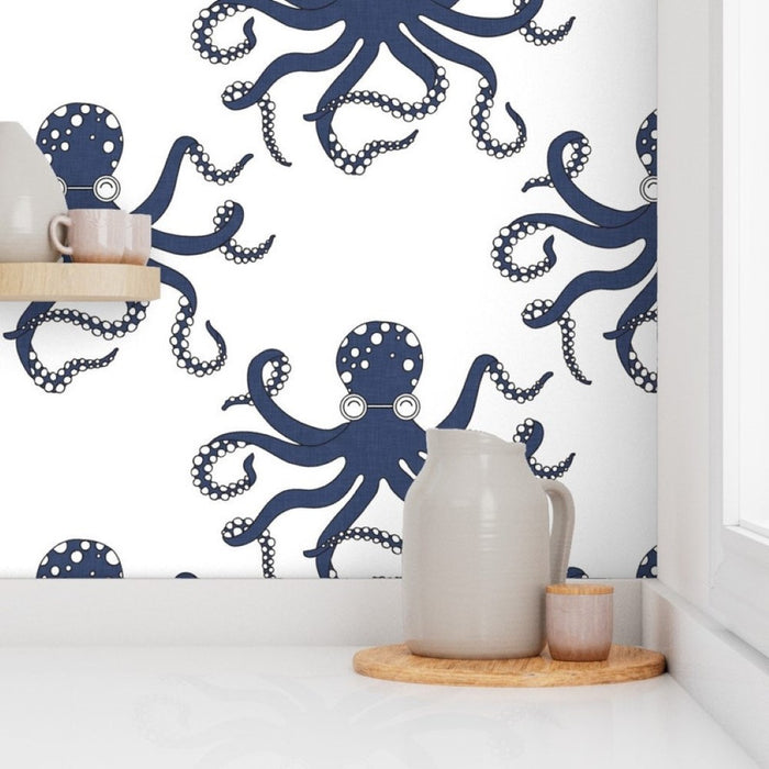 Octopus Printed Wallpaper