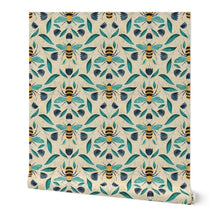 Honeybees Printed Wallpaper