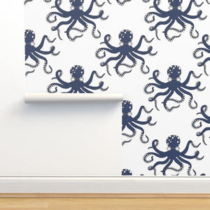 Octopus Printed Wallpaper