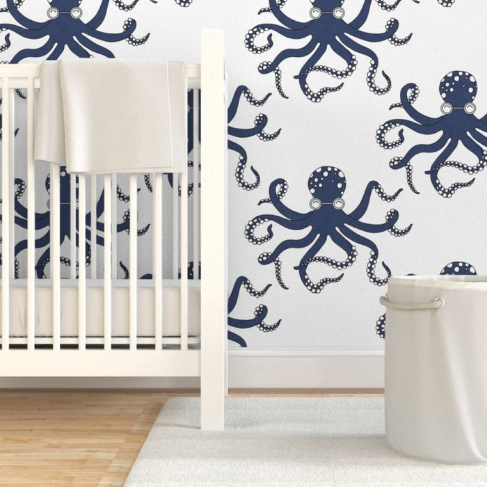 Octopus Printed Wallpaper