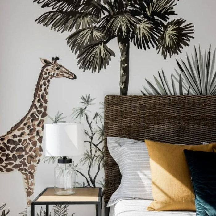 Jungle Safari Animal Wall Mural Removable Wallpaper