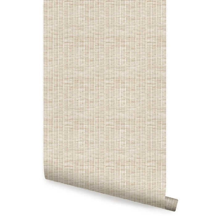 Rattan Weave Wash Peel And Stick Wallpaper