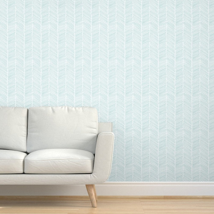 Mint Chevron Wallpaper