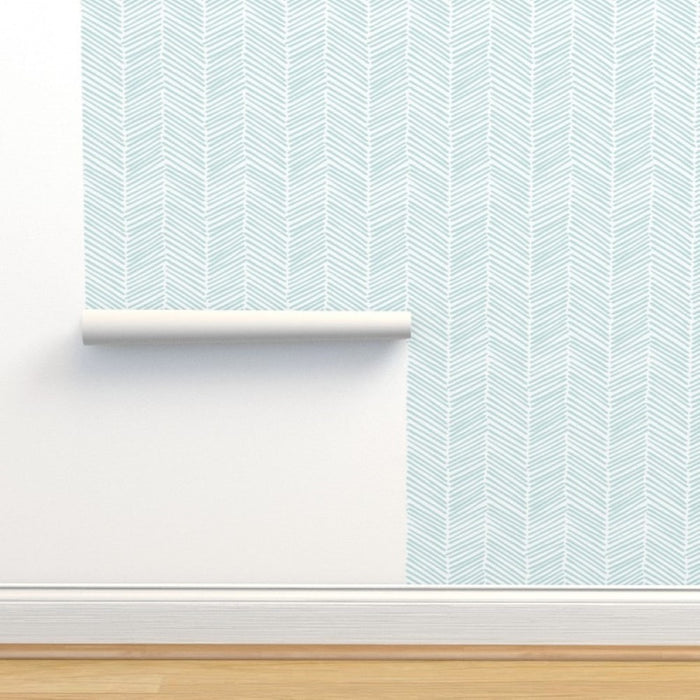 Mint Chevron Wallpaper