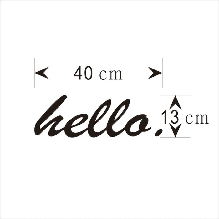Hello Wall Quotes Decal