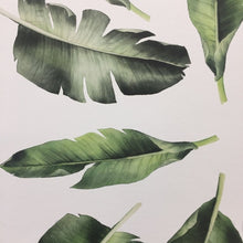 Giant Tropical Leaves Neutral Wall Decor