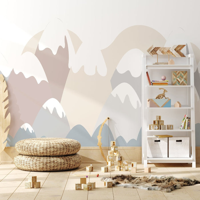 Nordic Cartoon Warm Mountain Wall Sticker