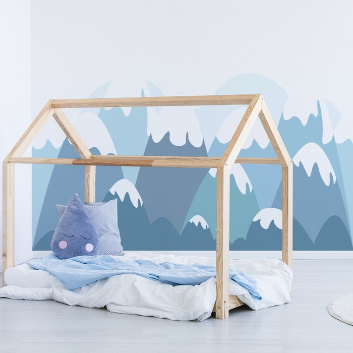 Nursery Blue Mountain Wall Sticker