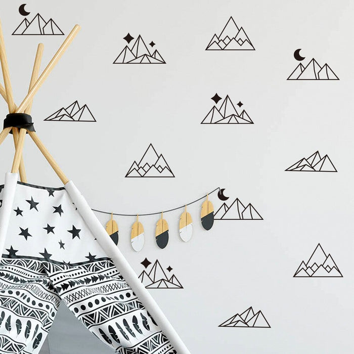 Geometric Hills Wall Stickers For Home Decor