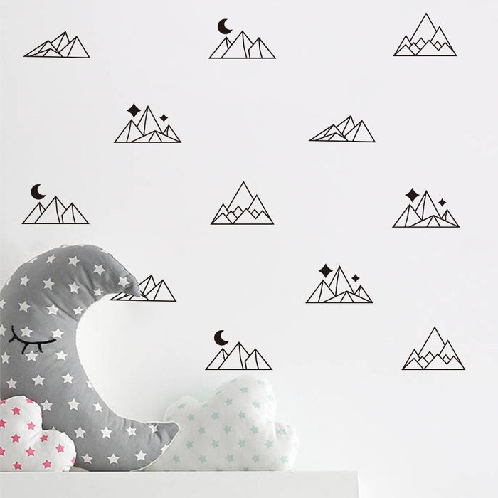 Geometric Hills Wall Stickers For Home Decor