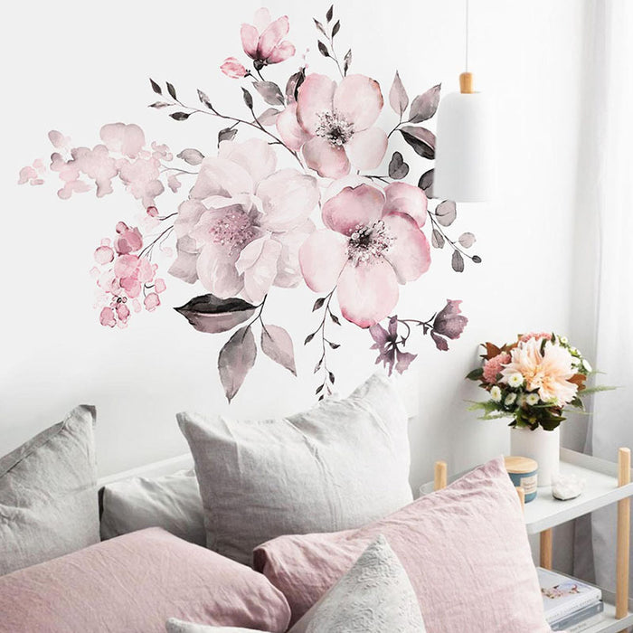 Watercolor Flowers Wall Stickers For Kids
