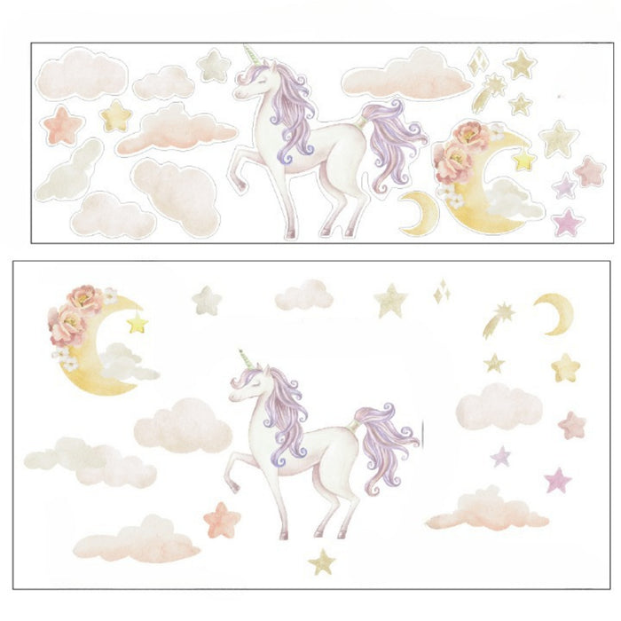 Cartoon Unicorn Wall Stickers