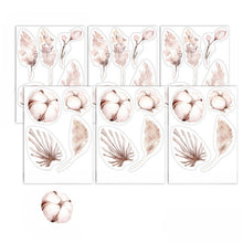 Cartoon Floral Elements Wall Stickers