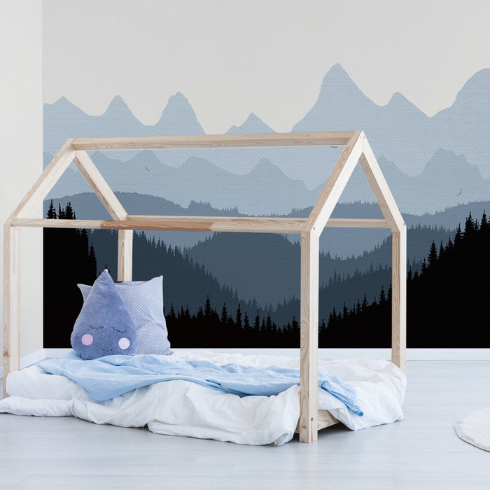 Large Mountain Wall Stickers For Kids Rooms