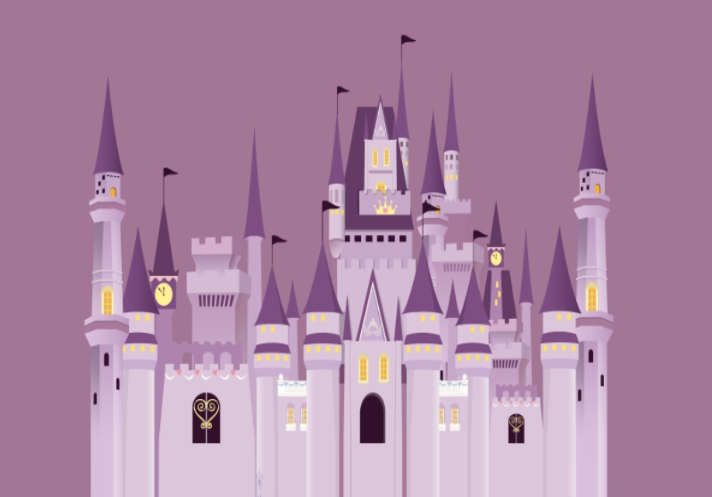 3D Magical Castle Wallpaper