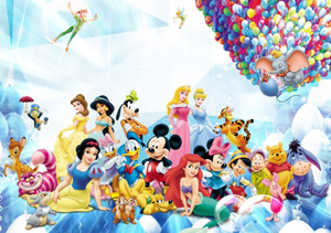 3D Disney Characters Wallpaper