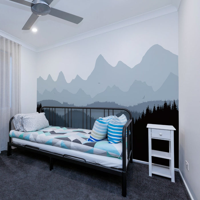 Large Mountain Wall Stickers For Kids Rooms