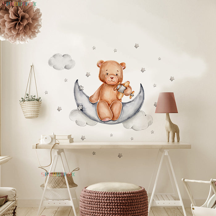 Animal Bear Pattern Wall Stickers