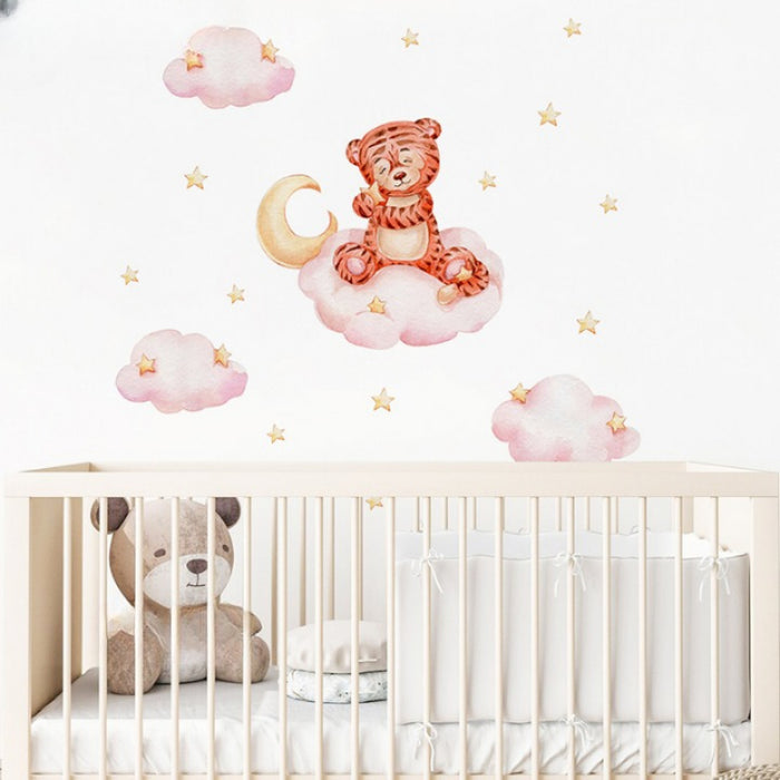 Pattern Tiger Wall Stickers For Kids