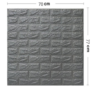 Brick 3D Adhesive Wall Stickers