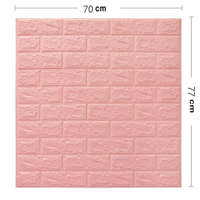 Brick Effect Adhesive Wall Stickers
