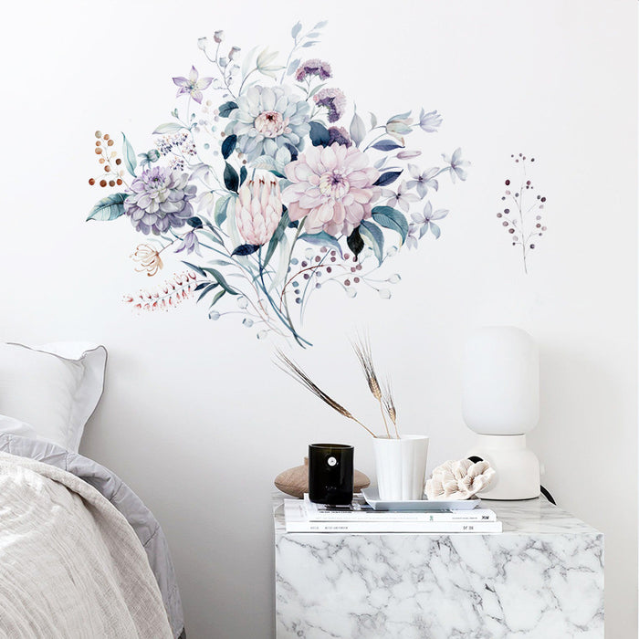 Watercolor Flowers Wall Stickers For Kids