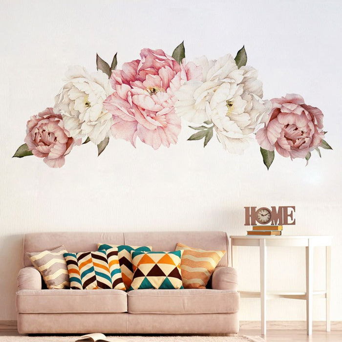 New Peony Flower Wall Stickers