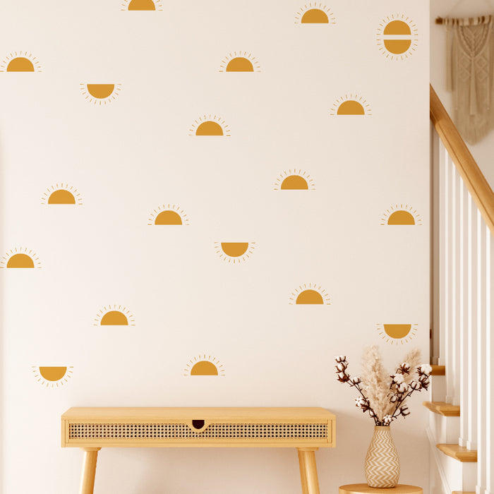 Half Sun Wall Stickers For Bedroom