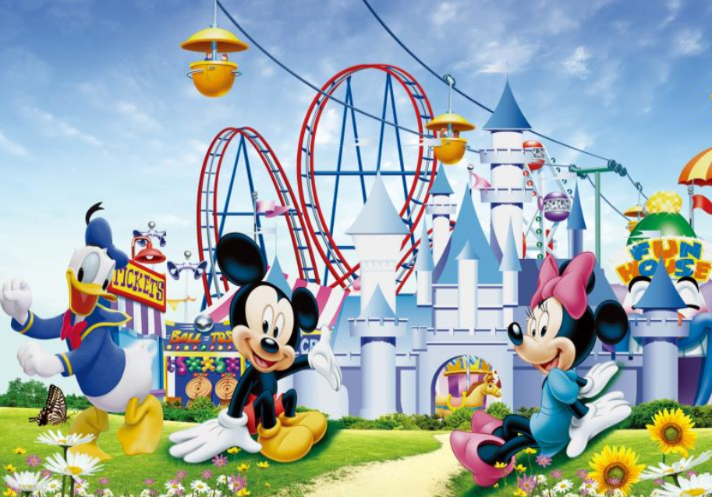 3D Mickey Mouse and Friends Wallpaper