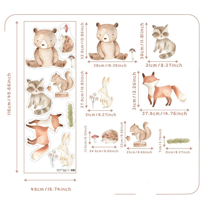 Woodland Animal Wall Stickers