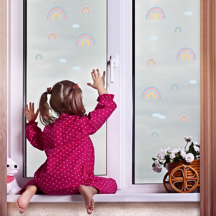 Cartoon Rainbow Weather Wall Stickers