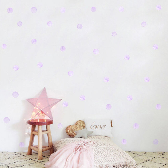 Watercolor Dot Wall Stickers