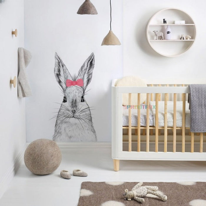 Hand Drawn Rabbit Wall Stickers