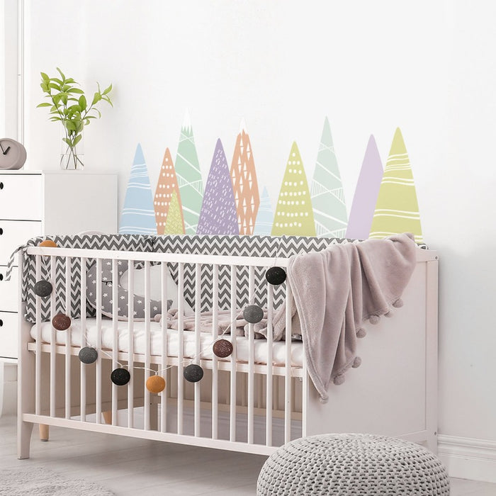 Decorated Mountain Wall Stickers For Kid's Room