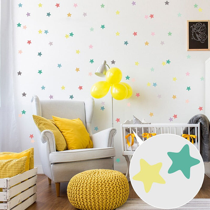 Colored Star Wall stickers