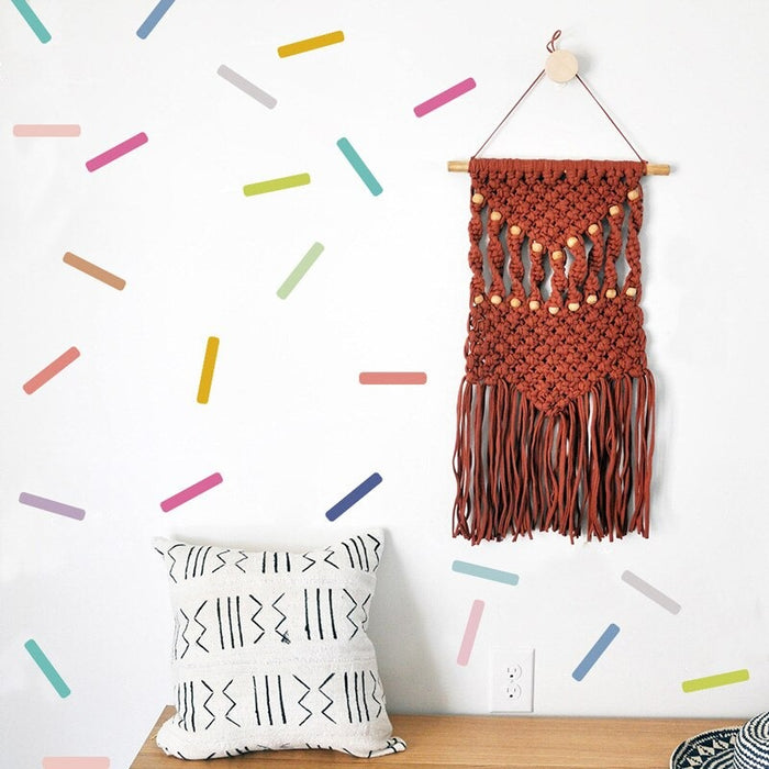 Colorful Candy Strip Wall Stickers