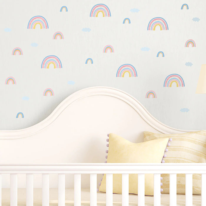 Cartoon Rainbow Weather Wall Stickers