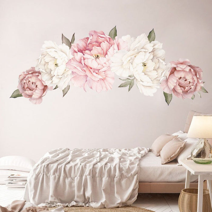 New Peony Flower Wall Stickers