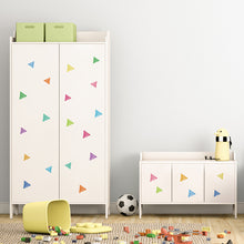 Macaron Colorful Triangles Wall Stickers