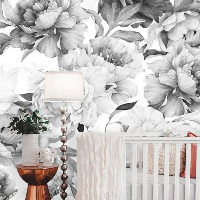 Peony Rose Flowers Wall Sticker