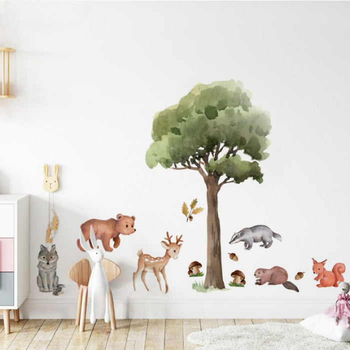 Wall Sticker Of Forest Animals