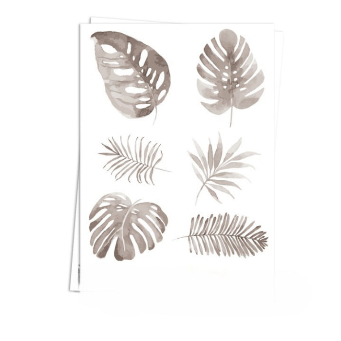 Boho Palm Leaves Wall Sticker