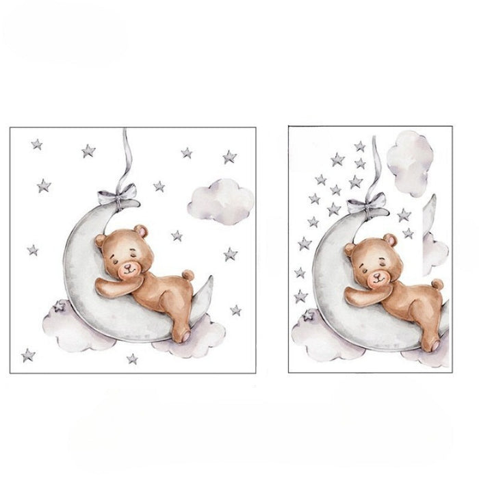 Moon Cloud Big Wall Stickers For Kids