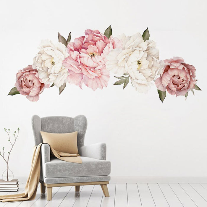 New Peony Flower Wall Stickers