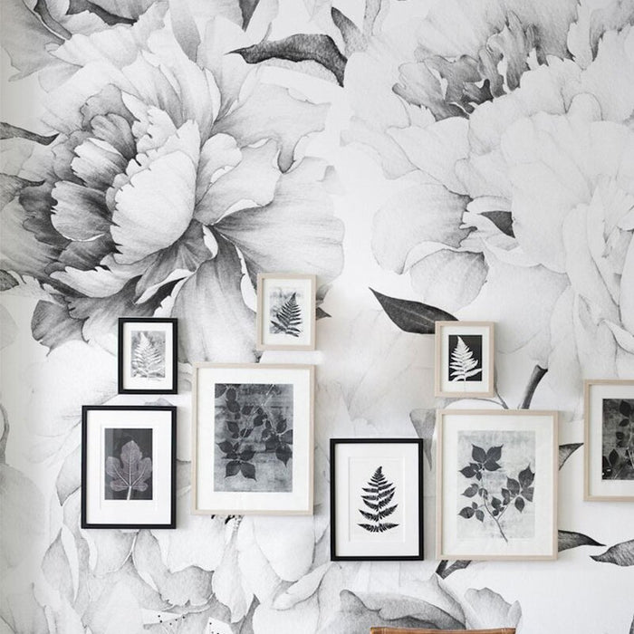 Peony Rose Flowers Wall Sticker