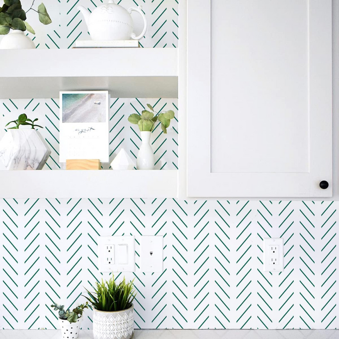 Geometric Self Adhesive Peel And Stick Wallpaper For Bathroom