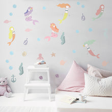DIY Colorful Mermaid Wall Sticker