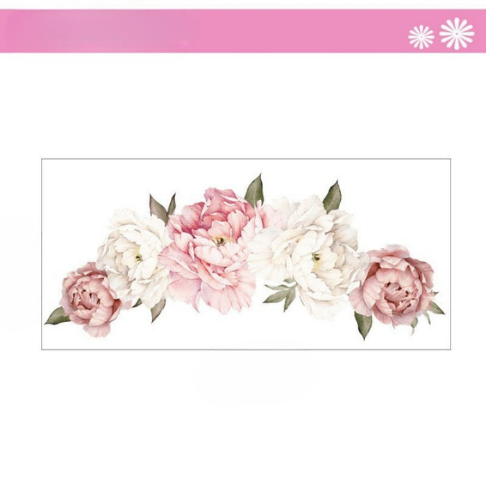 New Peony Flower Wall Stickers